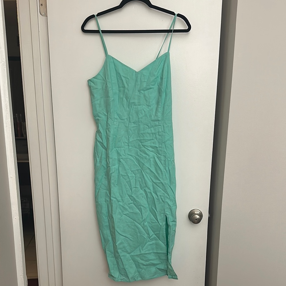 NWT Elegant Mint Green Spaghetti Strap Dress